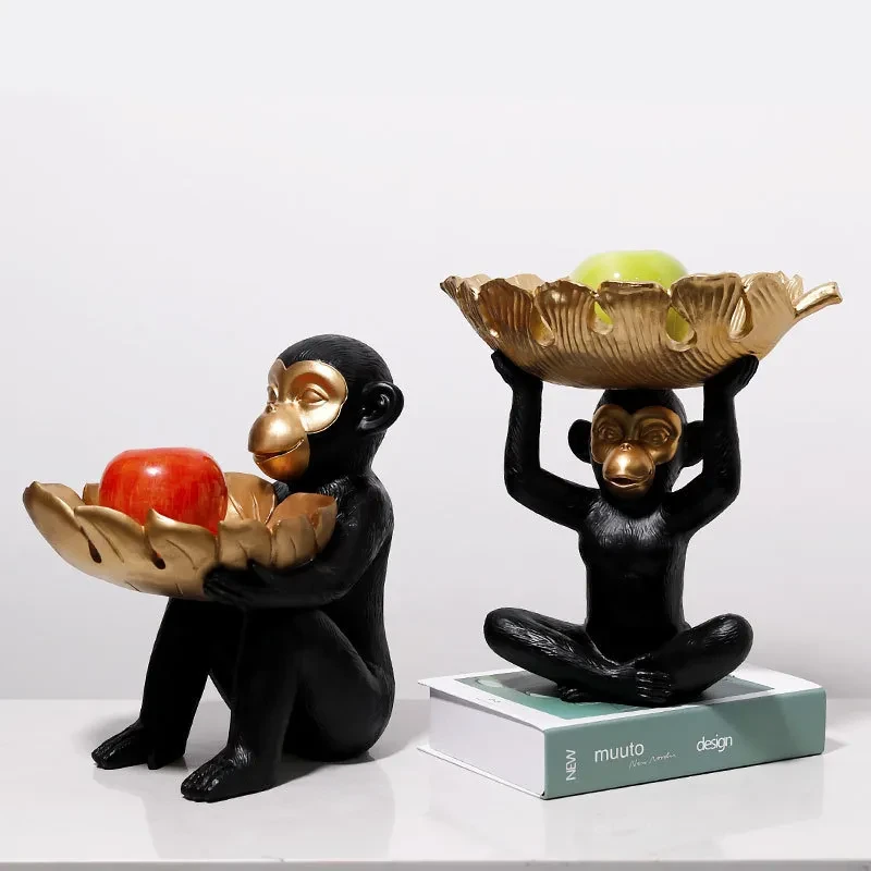 Creative Monkey Tray Decoration Crafts Decoration