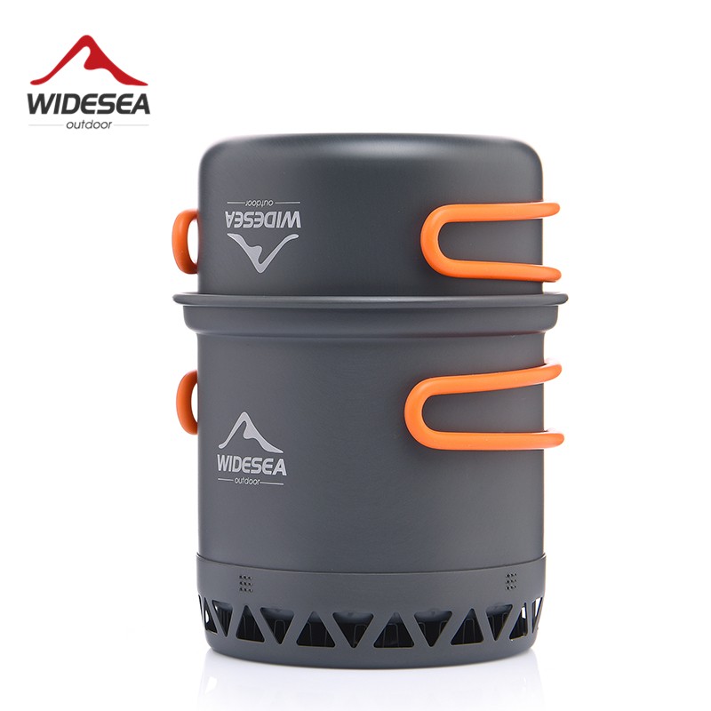 Widesea Camping Cookware Set Portable 1.3L/2.3L Outdoor Cooking Kit with Pot
