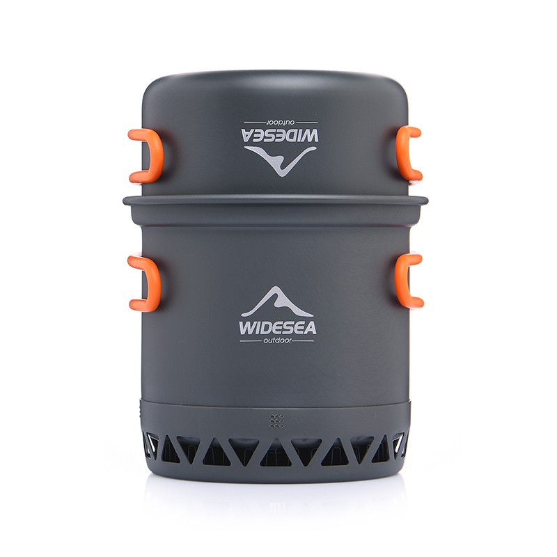 Widesea Camping Cookware Set Portable 1.3L/2.3L Outdoor Cooking Kit with Pot