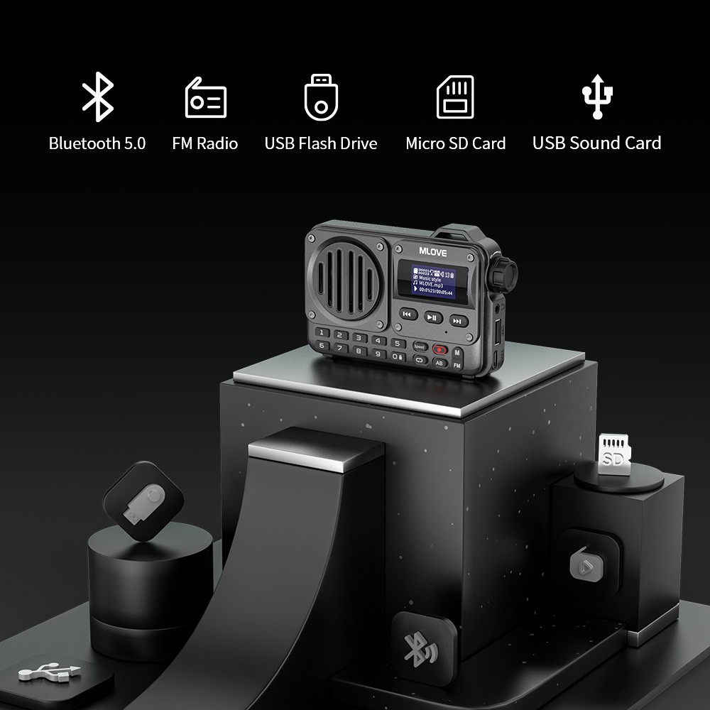 MLOVE BV800 Super-Portable Bluetooth Speaker