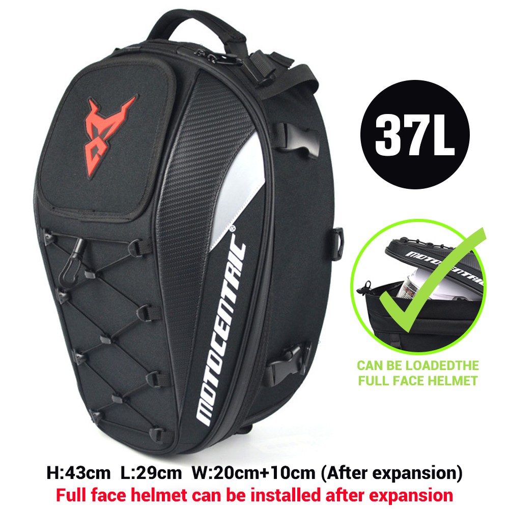 MOTOCENTRIC Motorcycle Back Seat Bag