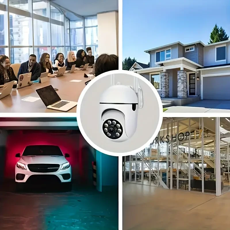 1080P Wireless Spherical Safety Camera - Panoramic Motion Detection