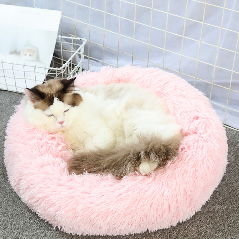 Thick Warm Golden Retriever Teddy Donut Pet Cushion