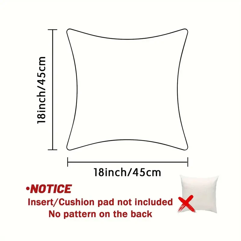 JIT 4-Pack Contemporary Throw Cushion Covers Velvet Cat Floral Abstract Art