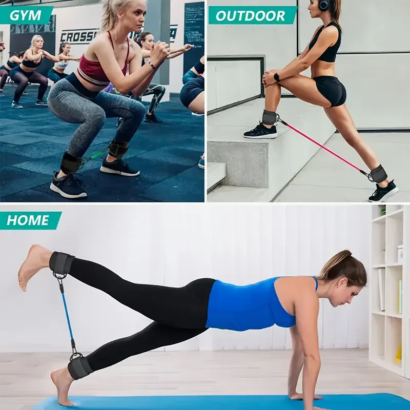 5-Piece Universal Ankle Resistance Band Set