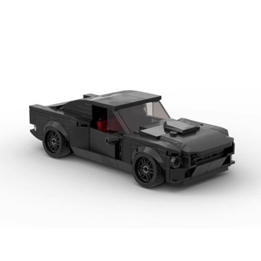 Minimalist Building Block Car Model Eight Grid Car