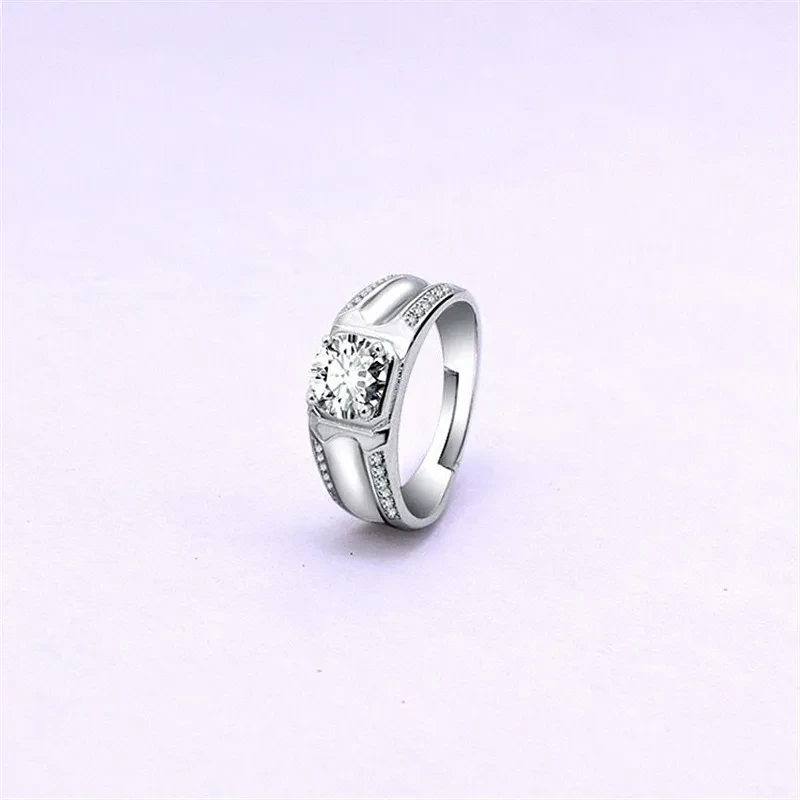 Couple Ring Diamond Ring Sterling Silver Gold Plated
