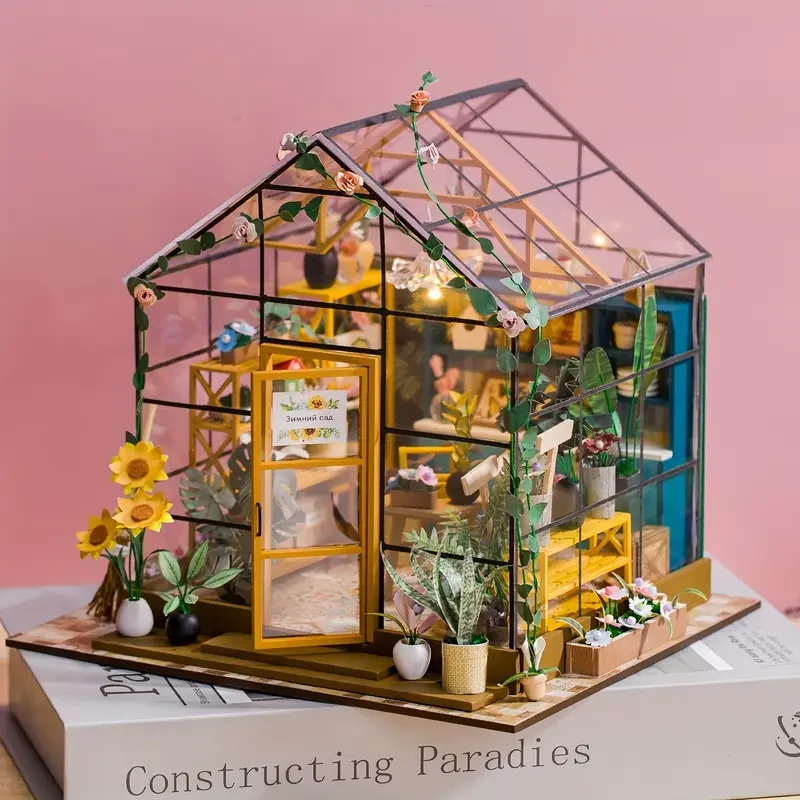 3D Puzzle Wooden Dollhouse Kit