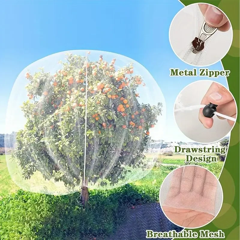 PE Material Fruit Tree Protective Net Bags