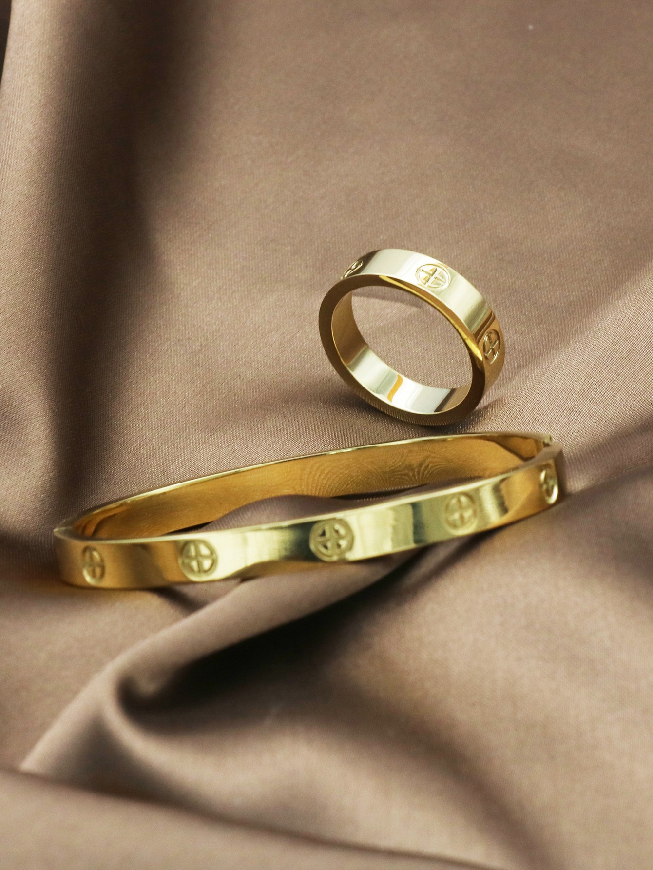 6mm Width Fashion Design Couple Bracelets & Bangles Set for Women Men