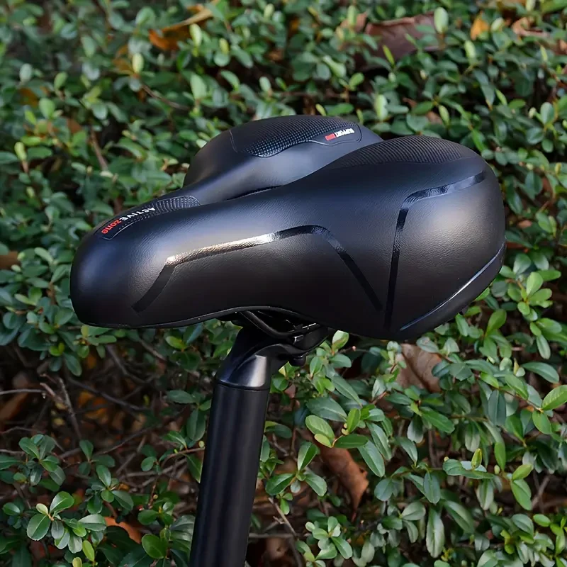 Wide Bicycle Seat Comfort for Men Women with Dual Shock Absorption