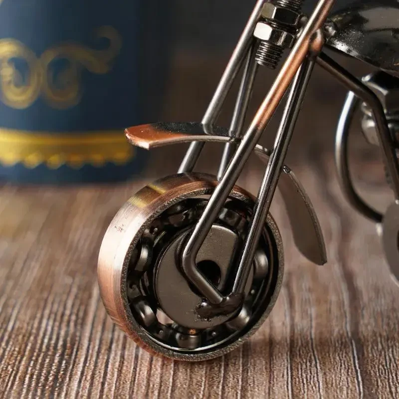 Vintage Iron Motorcycle Model Ornament