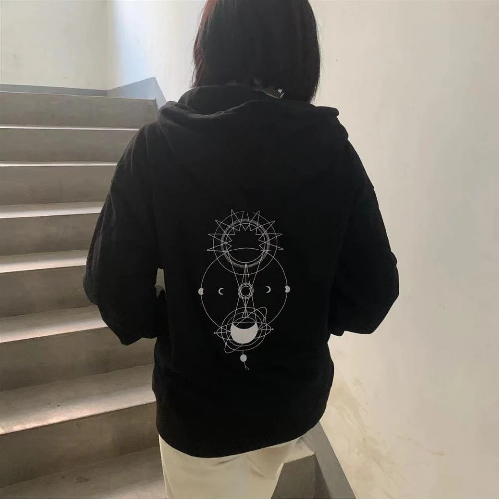 TV Series  The Eclipse First Khaotung Cosplay Black Hoodie Unisex Adult Sweatshirt Coat Winter Warm Pullover Lovers Costume