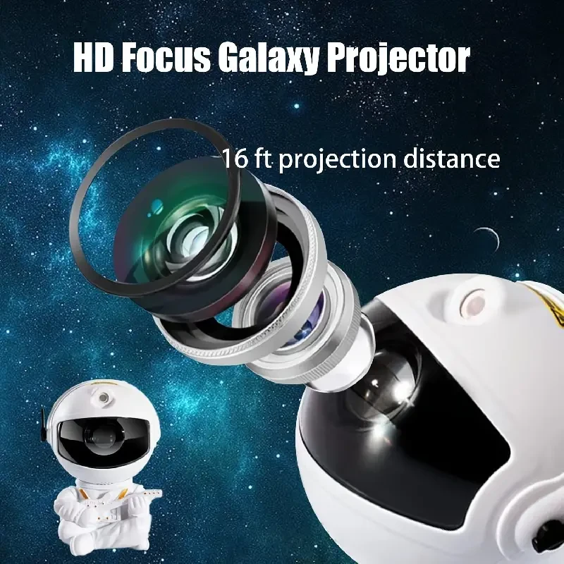 Remote Control Timing LED Nebula Night Light with Star Projector