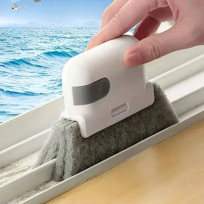 4pcs Universal Window and Door Track Cleaning Brush - Easily Clean Small Gaps and Frames
