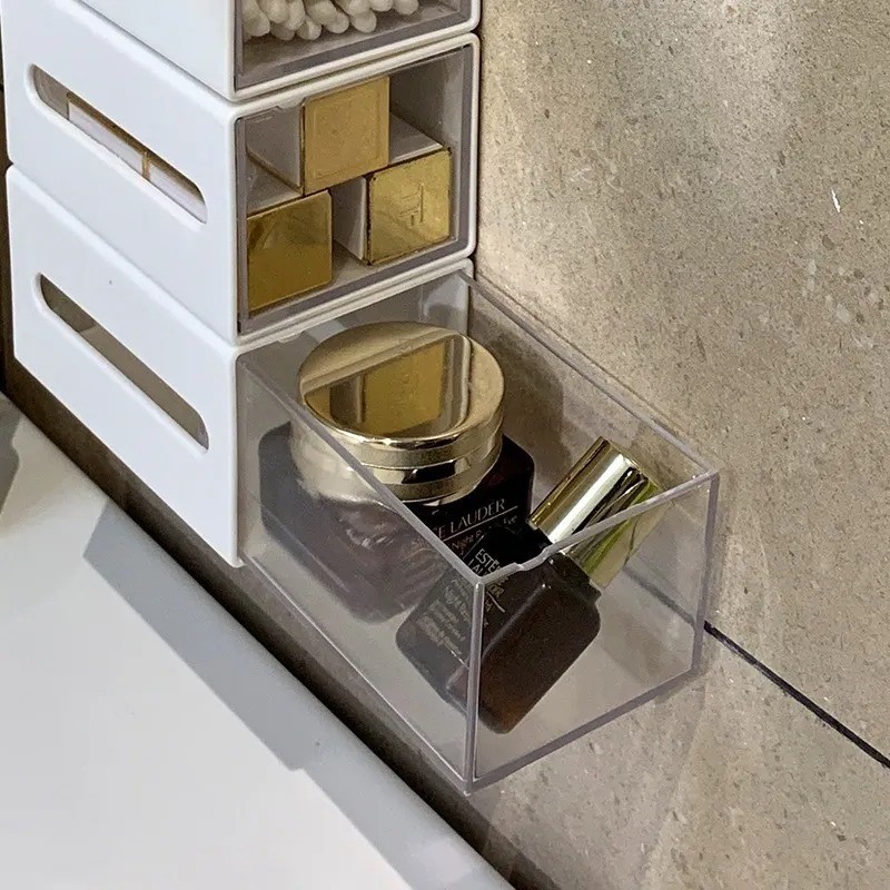 Wall-Mounted Bathroom Cotton Swab Storage Box