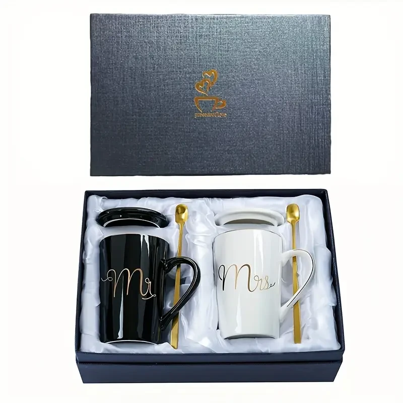 Mr & Mrs Ceramic Coffee Mug Set