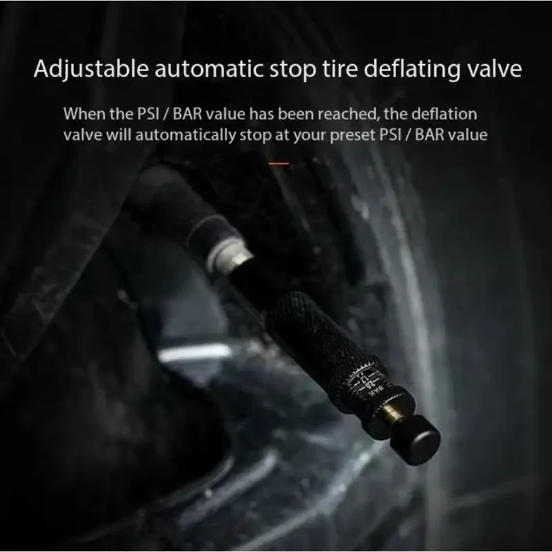 4pcs Adjustable Tire Deflator Valve Kit