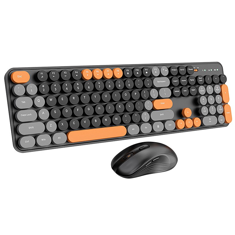 Wireless Keyboard Suit Mute Girl