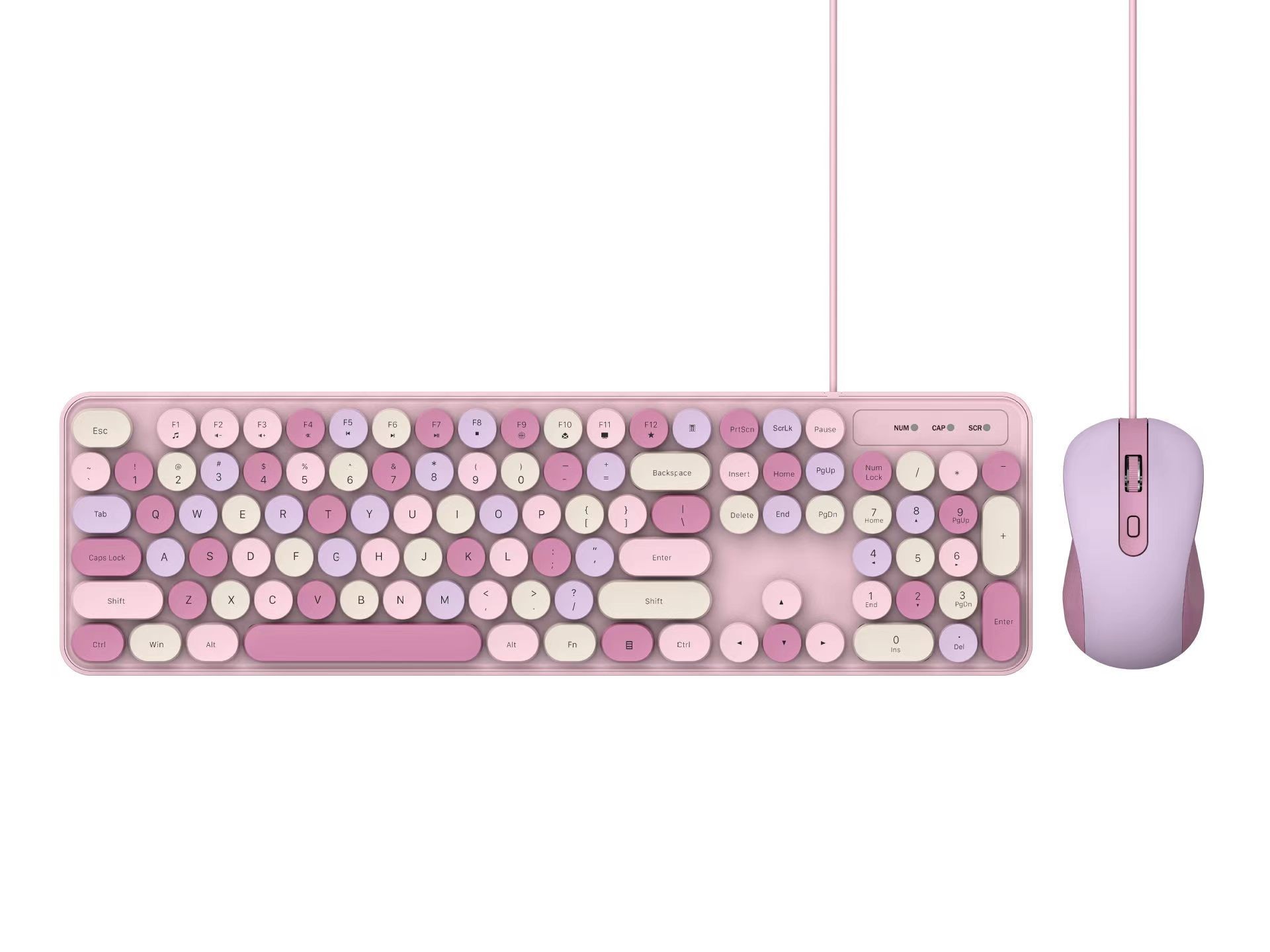 Wireless Keyboard Suit Mute Girl