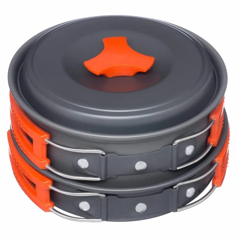 Outdoor Camping Pot Portable Combination 9 Piece Set