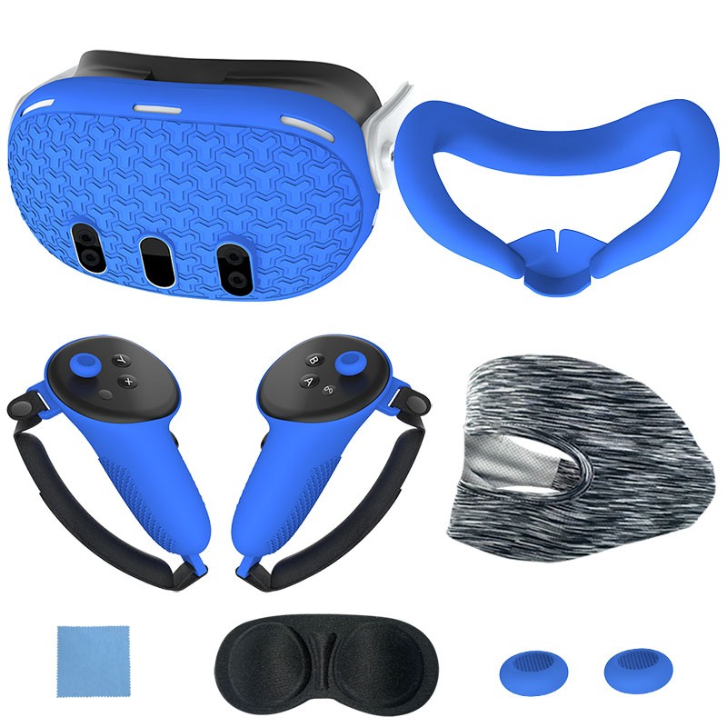 7PCS Silicone Protective Cover Set for Meta Quest 3