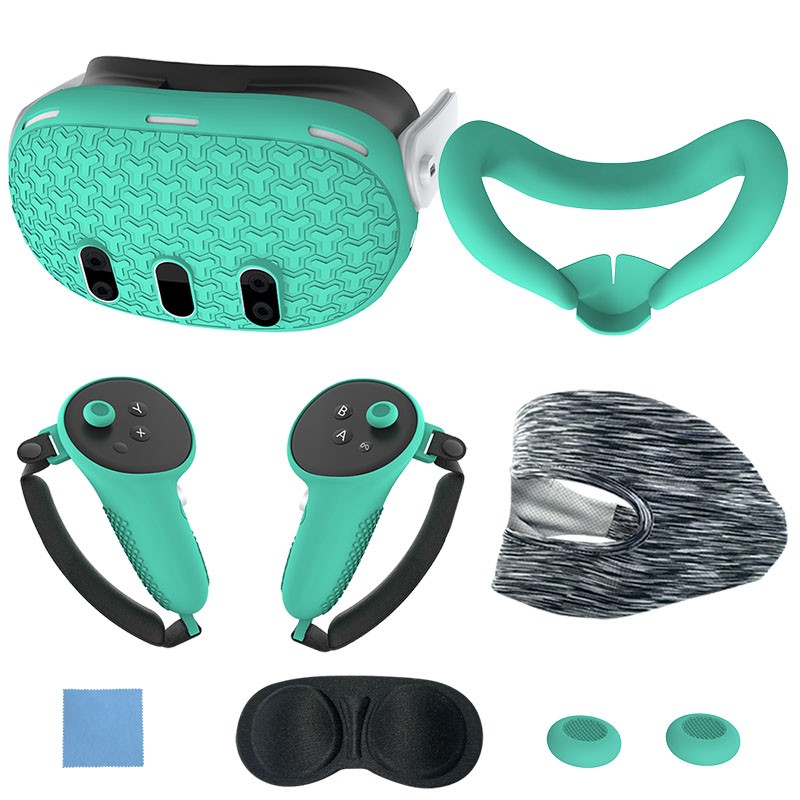 7PCS Silicone Protective Cover Set for Meta Quest 3