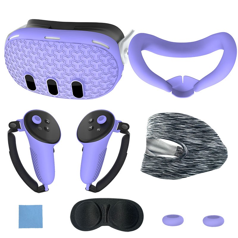 7PCS Silicone Protective Cover Set for Meta Quest 3