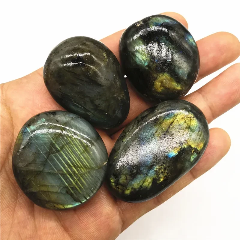 Natural Crystal Moonstone Rough Stone Ornaments Labradorite Rough Stone Ore Aquarium Stone