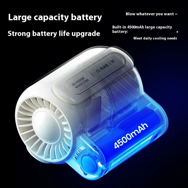 Portable USB Charging Large Wind Fan for Outdoor Sports and Work