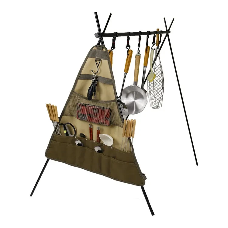 Outdoor Tableware Canvas Storage Bag Portable