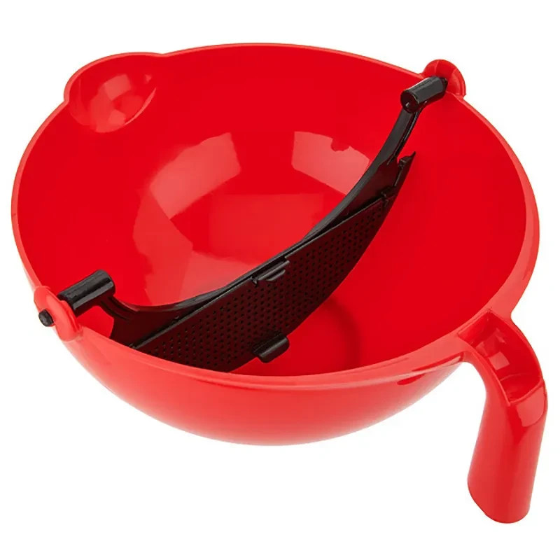 Fruit And Vegetable Cleaning And aDraining Tool 360 Degree Rotating Kitchen Drainer