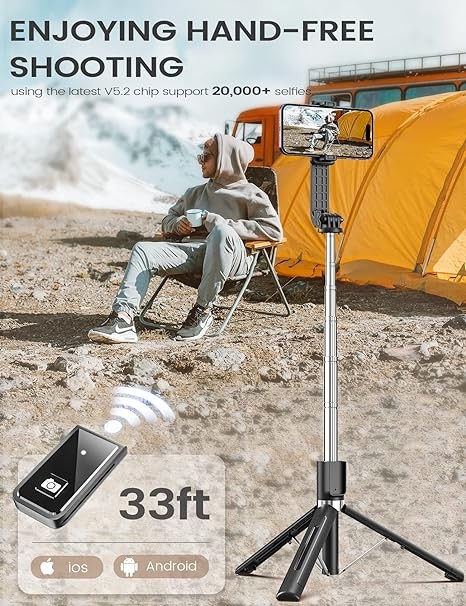 6 In 1 Wireless Bluetooth Selfie Stick