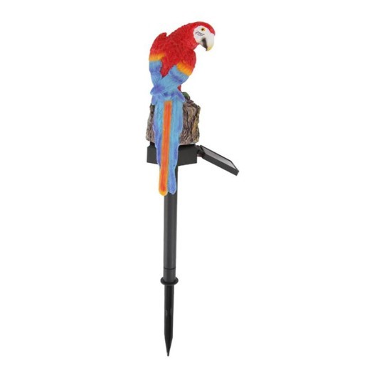 New modern garden decoration resin parrot solar lamp