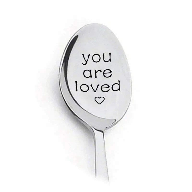 Stainless Steel Long Handle Spoon Couple Tableware