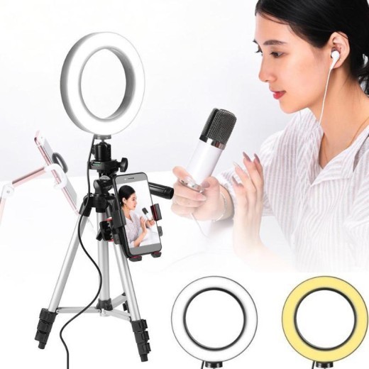 7.9 inch dimmable LED ring light strip