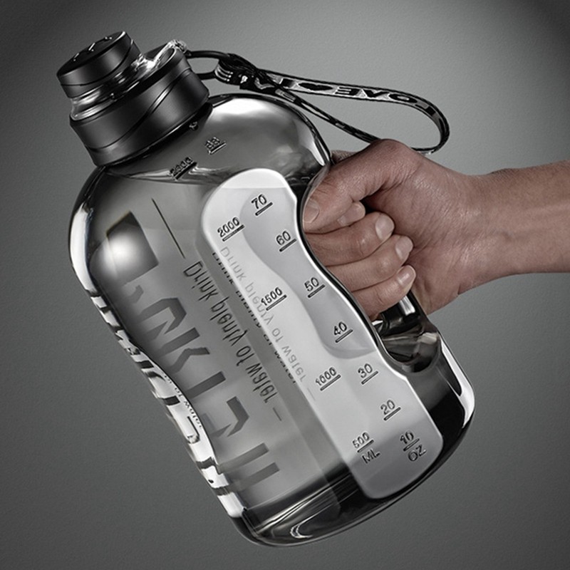 2.7/1.7L Insulated Water Bottle with Straw Leakproof Fitness Bottle for Gym, Travel, Hiking, and Camping