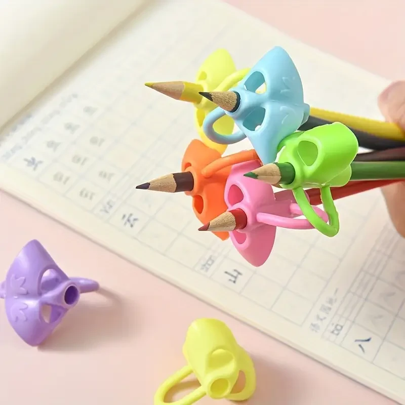 5pcs Student Grip Pen Corrector Set Elementary School Students