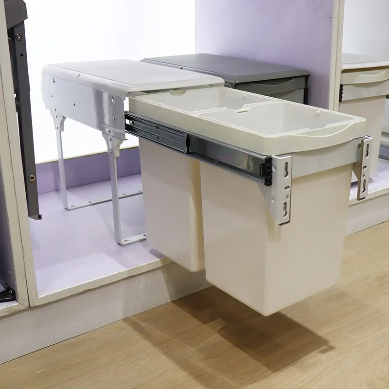 Kitchen Classification Trash Can Pull-out Cabinet Sink Cabinet Trash Can