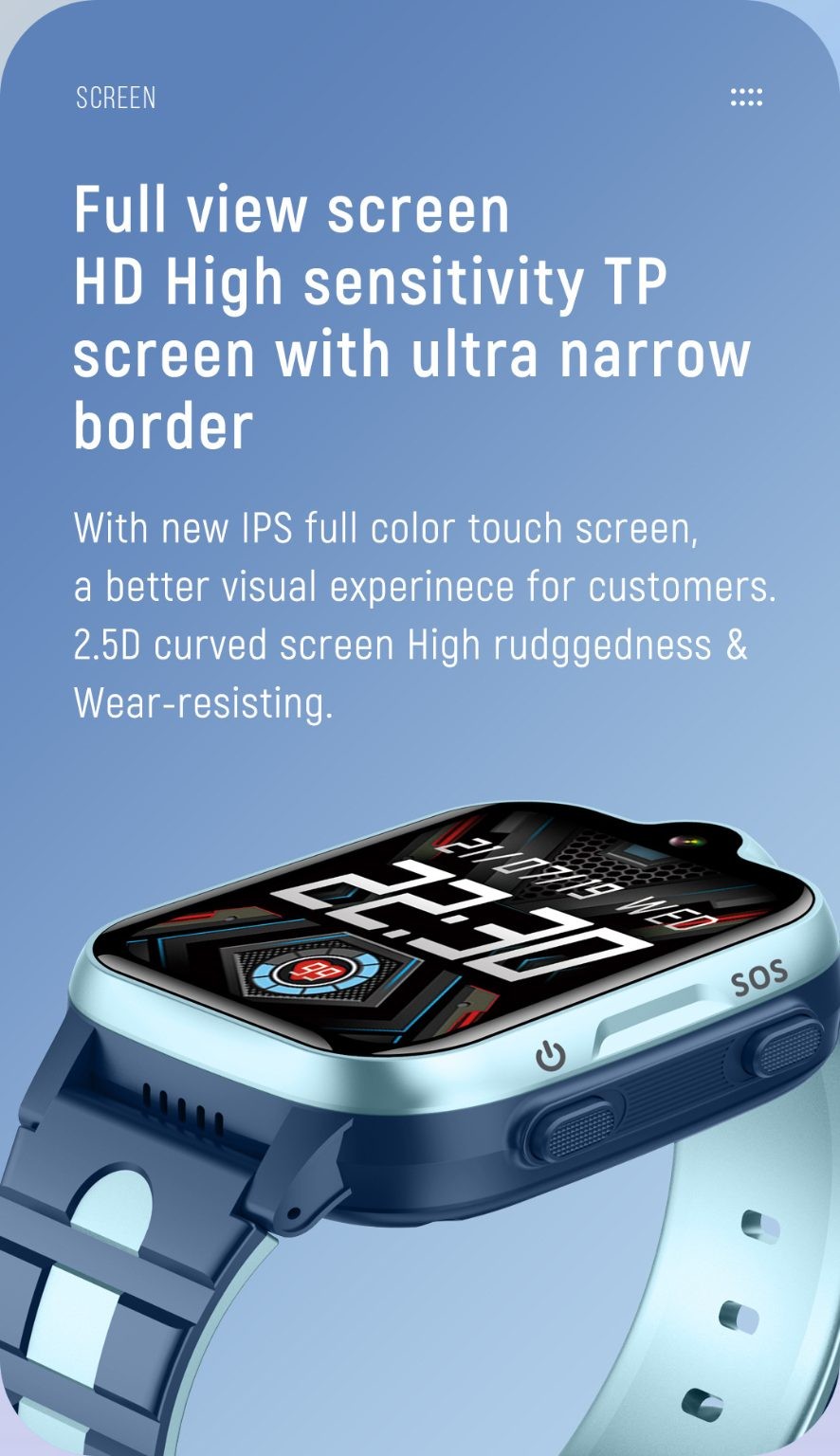 Kids Smart Watch, K15 Model, 4G Video call, IPX7 Water Proof, PINK
