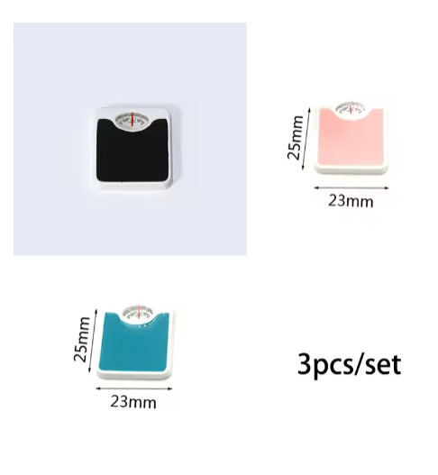 Mini Weighing Model 1/12 Miniature Weight Scale Dollhouse Accessories For OB11 BJD DollsPretend Play Toy Bathroom Decoration