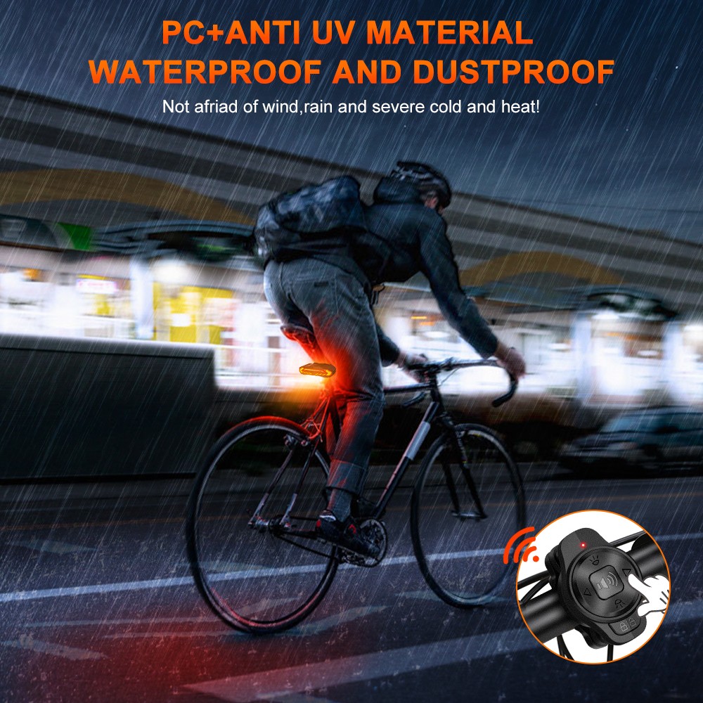 Rockbye Bike Front Light with Horn Alarm and Remote Control