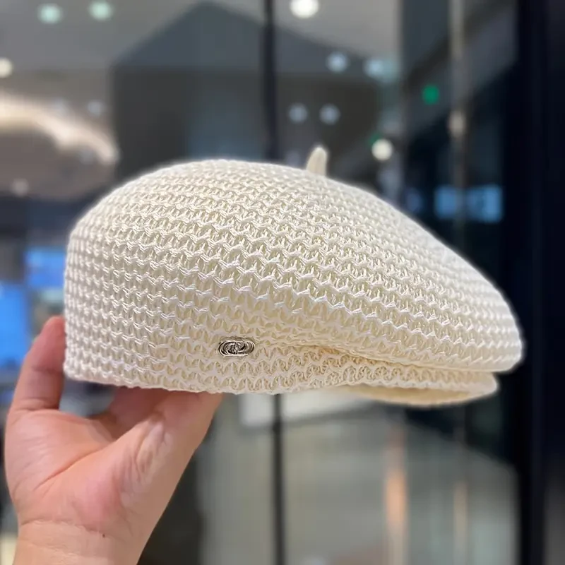Men's Breathable Pleated Beret Cap