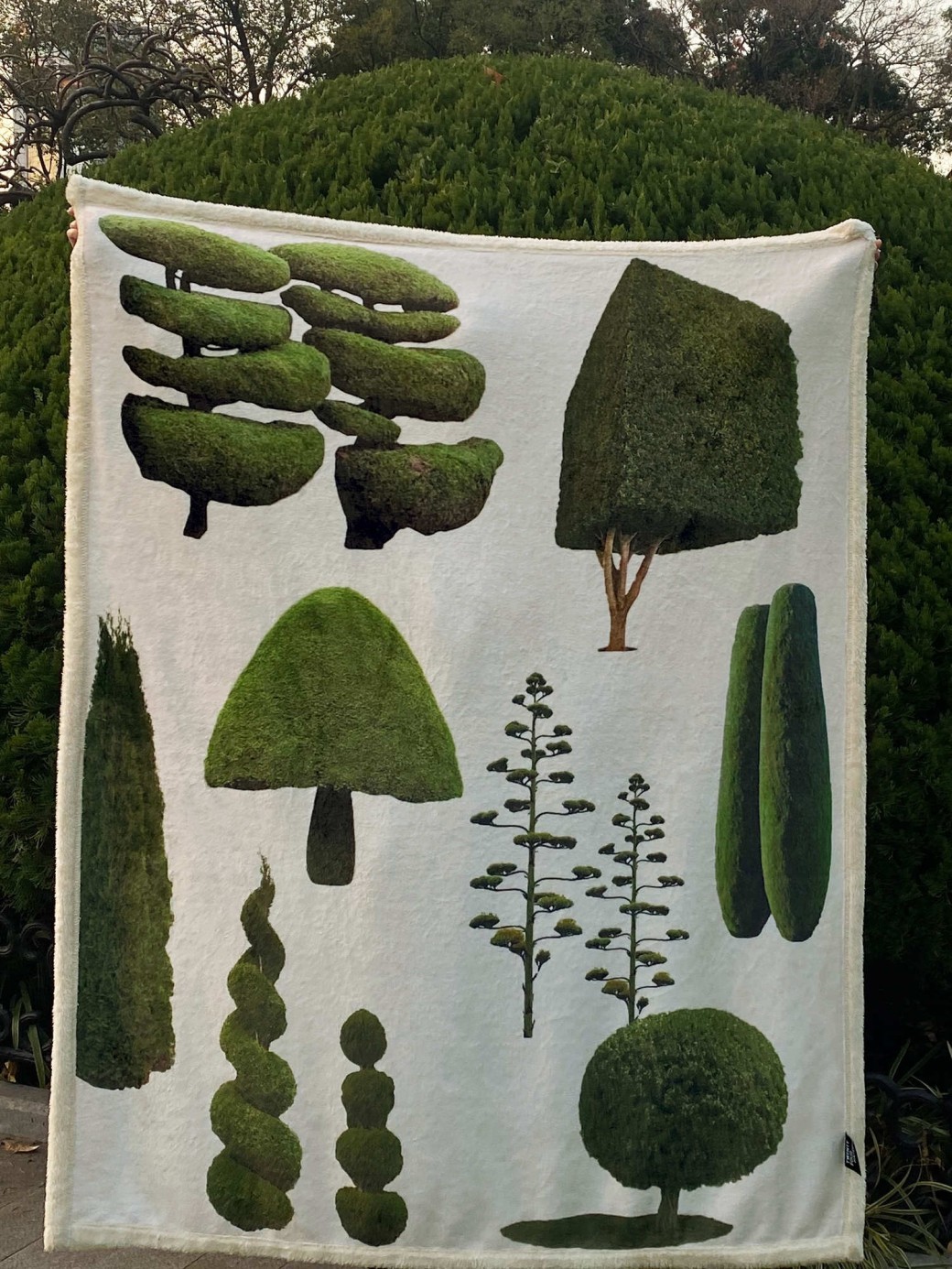 Forest Tree Blanket Flannel Anti-static Leisure Lunch Break