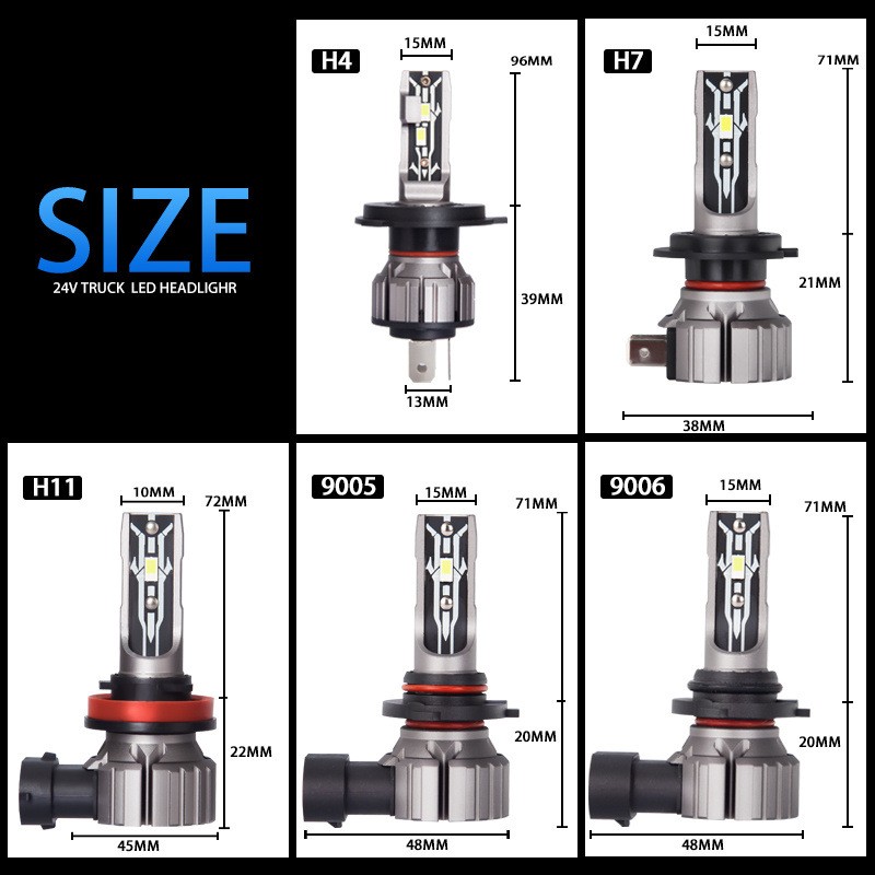 Car Led Headlight Far And Near Everbright Power