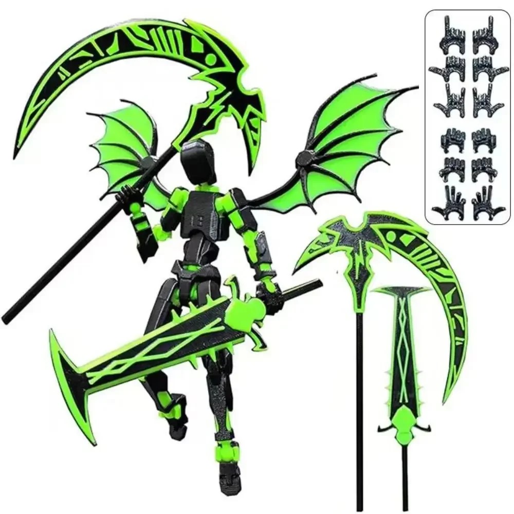 3D Printed Reaper Robot Model Multi-Jointed Movable Desktop Decoration Action Figure