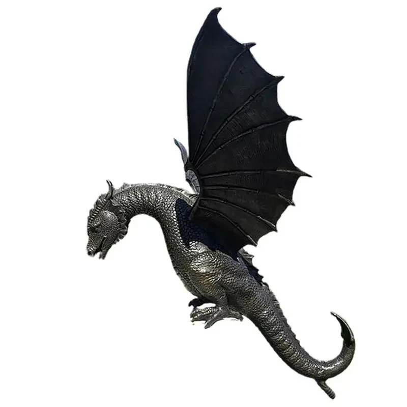 Resin Water Spray Dragon Simulation Dinosaur Sculpture Ornaments Garden Decoration Ornaments