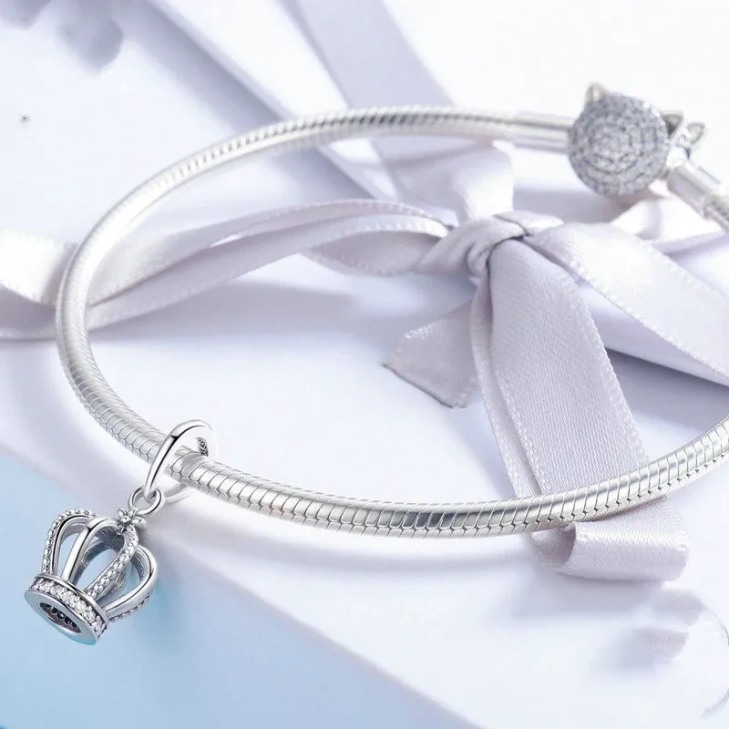 Elegant Crown Pendant DIY Accessories Charm Personality Necklace Pendant