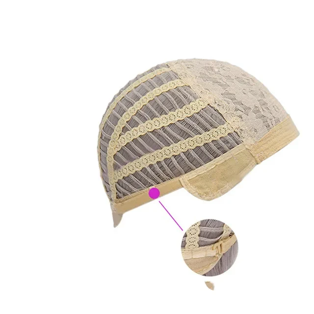 Golden wig headgear