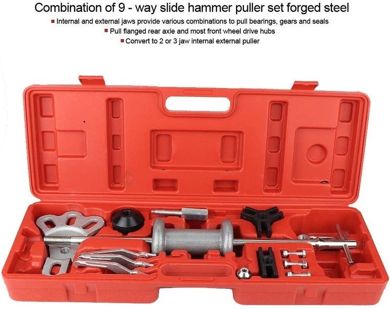 9 Way Universal Slide Hammer Set Bearing Puller Internal Extractor Set